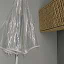 Aodaer 15 Pieces Clear Wedding Umbrellas with Foldable Storage Box Transparent Auto Open Stick Umbrellas Windproof Large Canopy Umbrella with J Hook Handle for Outdoor Activities, Wedding Photography