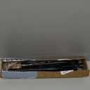 Black Tension Rods for Windows 28 to 48 Inch 2 Pack Spring Curtains Rod Tension Curtain Rod Expandable Pressure Curtain Rod Tension No Drill Adjustable Curtain Rods for Bathroom,Doorway,Door