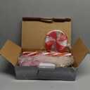 Outdoor Christmas Decorations Solar Pathway Lights, Set of 5 Lollipops Peppermint Stake Lights, 8 Modes Candy Cane Walkside Lights, Outdoor Xmas Decoration for Walkway,Yard