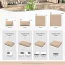 9Pcs Outdoor Chair Cushions Covers Waterproof Anti-Fading for 5 Pack Patio Set Cushion Slipcovers, Outdoor Furniture Cover Replacement, Covers Only, Sand
