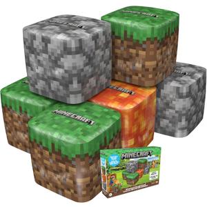 BRANDS Six Officially Licensed Minecraft Kid Sized Giant Inflatable Building Blocks, Bunkrs 22"x22"x22" BRANDS Six Officially Licensed Minecraft Kid Sized Giant Inflatable Building Blocks, Bunkrs 22"x22"x22"