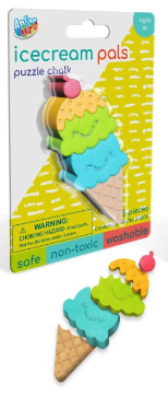 Anker Art Ice Cream Pals Puzzle Chalk 3 Pack