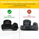 Rieibi ZVE10 Case, Soft Silicone Protective Case for Sony ZV-E10 ZVE10 Camera, Lightweight Rubber Cover for Sony Alpha ZVE10 - Black (Not for ZV-E10 Mark II)