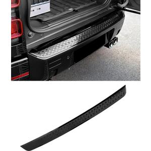 Rear Bumper Anti-Scratch Guard Protection Cover Compatible with Land Rover Defender 90 110 130 2020-2025 Exterior Accessories Black Bumper Cover (Glossy Black Bumper Cover)