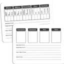 Place Value Board 9" x 12" Double Sided Dry Erase Boards for Students for Teaching Place Values from Billions to Decimal Numbers Math Manipulative Lapboard for Home School and Classroom