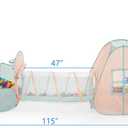 UTEX 3 in 1 Pop Up Play Tent with Tunnel, Ball Pit for Kids, Boys, Girls, Babies and Toddlers, Indoor/Outdoor Playhouse