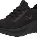 Skechers Women's Work Relaxed Fit: D'lux Walker Sr-Ozema Slip-on Sneakers (7.5, Black)
