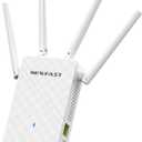 NEWFAST 2025 WiFi Extenders Signal Booster RE516, WiFi Range Extender, Wireless Repeater for Home Covers Up to 9, 800 Sq.ft and Support 35 Devices, Support WPS One Key Setup