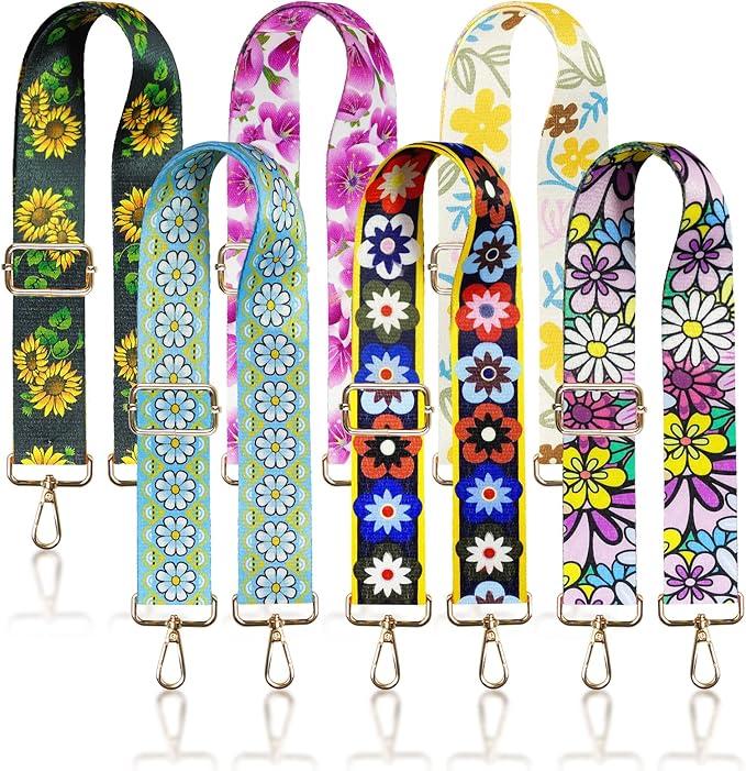 6 Pieces Purse Straps Replacement Crossbody Straps for Purses 1.5 Inches Purse Strap for Handbags Shoulder Strap