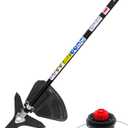 Brushcutter Attachment/Expand-It Straight Shaft Trimmer Attachment fits for Ryobi, Hart, Craftsman, Weed Eater, Mtd pro, Troy-Bilt, Toro, John Deere, Hus 128LD Most Powerhead, trimmer head, Brush cutter head