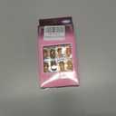 24Pcs Short Square Press on Nails Reusable Fake Nails Glitter French Tip False Nails with Golden Rhinestone Design Short Handmade Nails Acrylic Nails Press ons Summer Stick Glue on Nails for Women