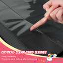 Card Binder 16 Pocket, 1000+ Cards PU Cover Trading Card Binder Side Loading Card Collection Album Holder Folders Pink (Pink and White)