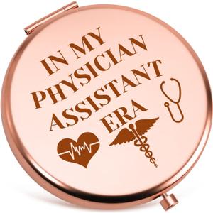 Physician Assistant Gifts for Women Compact Mirrors PA Week Gift Appreciation Thank You Gifts for Physician Assistant PA Student Birthday Present Medical Student Graduation Gift Folding Makeup Mirror