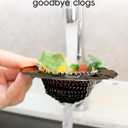 TRAPMATE Sink Drain Strainer, Reversible Chain Mesh Kitchen Sink Drain Strainer, Easy Clean 304 Stainless Steel Sink Strainer for Food Catcher Garbage Disposal, Black