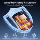 OLV Hand Warmers Rechargeable 2 Pack Strong Magnetic 18Hrs Longer Heating Portable Pocket-Sized Hand Warmer 6000mAh USB Hot Heater Birthday Gifts for Men Women Camping,Golf,Hunting,Travel Essentials