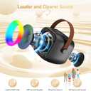 Mini Karaoke Machine, Portable Bluetooth Karaoke Speaker with 2 Wireless Microphones and Party Lights for Kids and Adults, Birthday Gifts for Girls Boys Family Home Party