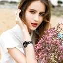 Dilando Cool Chain Metal Link Bands Black Compatible with Apple Watch 38mm 40mm 42mm 44mm Women with Bling Case, Stainless Steel Band with Bling Case for Iwatch SE Series 8 7 6 5 4 3 2 1(Black, 38mm)