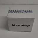 Voncabay Money Safe Box for Home with Sensor Light & Fireproof Money Bag - 0.23 Cubic Feet Security Safe Box with Digital Keypad, Keys & Pass Code Lock Black (0.23 Cubic Feet, Black)