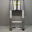 VEVOR Telescoping Ladder, 15 FT Aluminum Collapsible Extension Ladder, 400 LBS Capacity with Non-Slip Feet, Portable Multi-Purpose Compact Ladder for Home, RV, Loft, ANSI Liste (15 feet)