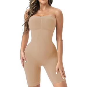 Ellareese Strapless Shapewear Bodysuit Butt Lifter Body Shaper for Women Under Dress Tummy Control full Body Shapewear Small