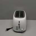 Roter Mond 2 Slice Toaster Retro Stainless Steel with Bagel, Cancel, and Defrost Functions, 6 Bread Shade Settings, Extra Wide Slots and Removable Crumb Tray, White