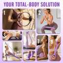 JKSHMYT Pilates Ring Fitness Circle for Women, Pilates Equipment 14.5" Home Magic Exercise Workout, Better me Pilates Essentials Starter Set for Beginners Toning Shape Full Body