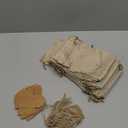 25Set Reusable Burlap Gift Bags with Drawstring, 5x7" Small Party Favor Gift Bags + Bonus Gift Tags & String, Brown Linen Sacks Bag for Wedding Party Favor, Coffee, DIY Craft Sachet Bulk Bags
