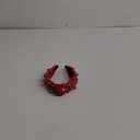Huachi Christmas Headbands for Women Hair Accessories, Holiday Knotted Headbands with Pearls Rhinestones Festive Head Band for Womens Hair Headpieces Christmas Gifts (Red)