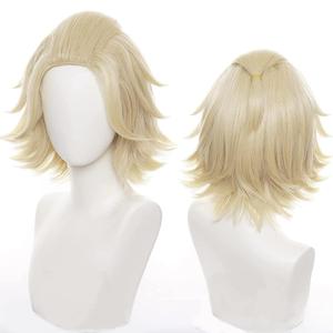 Anime Cosplay Wigs Natural Golden Short Adult Hair Wig
