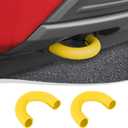 Voodonala for Ford F150 2004-2024 Tow Hook Cover for Toyota Tundra 2017-2021 for Bronco Base/Big Bend/Outer Banks 2021-2024 Expedition Lincoln Navigator 2007-2015(B-Yellow,2Pcs,Silicone)