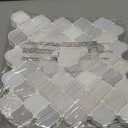 STICKGOO Arabesque Peel and Stick Backsplash, 12'X12' Self Adhesive Wall Tile (Thicker Design, Light Tones)
