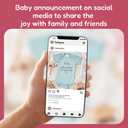 BIBIBLISSBABY Pregnancy Announcement-Baby Announcement Onesie First Grandbaby Gift for Grandparents,Newborn Baby Surprise to Grandma,Grandpa,Husband,Aunt,Family(0-3months,Sage)