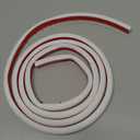 78" Wall Cord Hider, Self Adhesive Silicone Cord Covers for Wires On Wall, Cord Hider for Wall Mount TV, Flexible Cable Cover Raceway Kit for 1 Wire, White (0.59" W x 0.39" H)