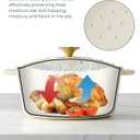 Enameled Cast Iron Dutch Oven - 4.5QT Pot with Lid & Cotton Potholders - Heavy-Duty Cookware for Braising, Stews, Roasting, Bread Baking, Oven Safe up to 500° F & Across All Cooktops, Cream White