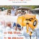 VEVOR Foam Machine, 1200 W Party Foam Cannon, Foam Maker with 3 Packs of Foam Powder, Foam Party Machine with 20 Gal Water Tank, for Backyard, Pool, Outdoor Events, Birthdays, Celebrations & Party