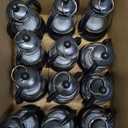 12Pcs Mini Lantern for Cowboy Halloween Christmas Wedding, Black 6" Candle Lantern with Flickering LED for Camping Western Party Decorations, Table Centerpiece, Hanging Lamp Ornaments Bulk