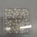 25 Pcs Faux Pearl Flat Pin Charms Beads Pendants DIY Jewelry Making Findings
