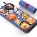 Warming Mat for Food Extra Large: 48"X16" Adjustable Silicone Food Warming Mat Heating Pad Food Warming Pad for Kitchen Counter Warming Trays for Buffets Party Hot Plates for Countertop Gifts Family, Blue