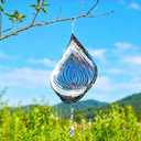 Reflective Bird Deterrents for Outside  Bird Repellent Devices Outdoor  3D Wind Spinners Outdoor Garden Decor  Bird Repellent to Keep Woodpecker & Pigeons Away from Window Roof (Style 6) (Big Drop Water)