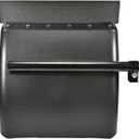 Quarter Fenders for Semi Truck, 24" x 24" Black Poly, Tube Bracket and Mounting Hardware Included, Right Left, Plastic Quarter Fender Kit Set