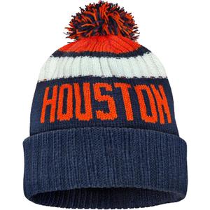 2 x City Beanie Knit Hat with Pom Winter Cuffed Cap Sport Fans Gift for Men Women