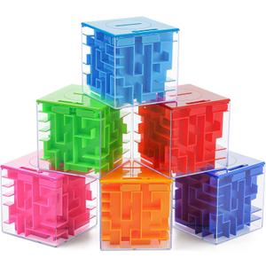 6 Pack Money Maze Puzzle Gift Boxes, A Fun Unique Way to Give Gifts for People You Love, Great for Kids and Adults