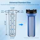 Whole House 2.5"x10" 5 Micron Grooved Sediment Well Water Filter Cartridge Replacement for AP110, WHKF-GD05, AO-WH-PREV-R2, 4WH-STDGR-F02, SGC-25-1005, CFS110, FPMBG-5-975 & 10" RO Unit (Pack of 6)