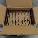 2 Pack Plate Holders Organizers 8 Slots Upright Cabinet Dish Drying Racks Metal Plate Dish Organizers Racks Stands for Countertop and Cupboard Black