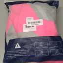 FUAMEY Dog Coat, Medium, Pink, Faux Fur - Waterproof, Windproof, Reflective Cold Weather Coat with Built-in Harness, Fits Dogs 11 lbs and Up (M(chest:21in), Rose Red)