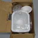 LHS Manual Meat Grinder with Stainless Steel Blades Heavy Duty Powerful Suction Base for Home Use Fast and Effortless for All Meats-White