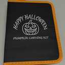 12PCS Halloween Pumpkin Carving Kit with 12 Stencils,Professional Stainless Steel Pumpkin Carving Tools with Storage Hand Bag,Pumpkin Carving Set for Halloween Decorations,Both Adluts & Kids