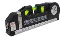 Fixit Laser Level Gauge Horizontal and Vertical Measure Aligner 8ft Standard Metric Rulers Multi-Purpose Laser Levels