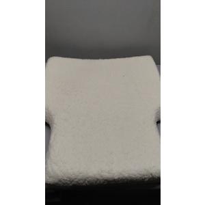 Chair Cushion, 20x21.5 Inches, Creamy White