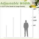 Zonon 1 Pcs 4-10ft Double Layer Adjustable Crossbar and Hangers for Use with Pipe and Drape Kit Pipe and Drape Crossbar for Backdrop Stand, Background Curtain and Wedding Decor